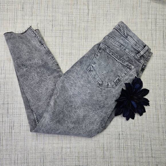 Kensie Vintage Luxe‎ Button Fly High Rise Skinny Gray Size 8 29 - Picture 7 of 7